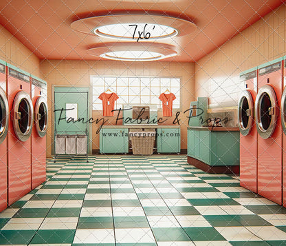 Laundry Day - Coral With Double Washers- With Sweep Option