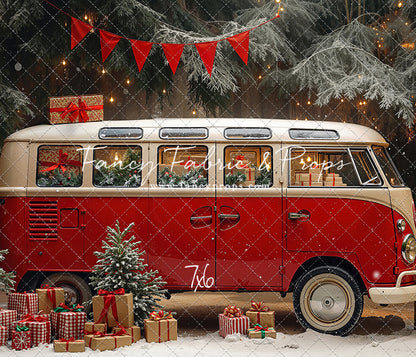 Merry Little Bus Stop - with Sweep Option