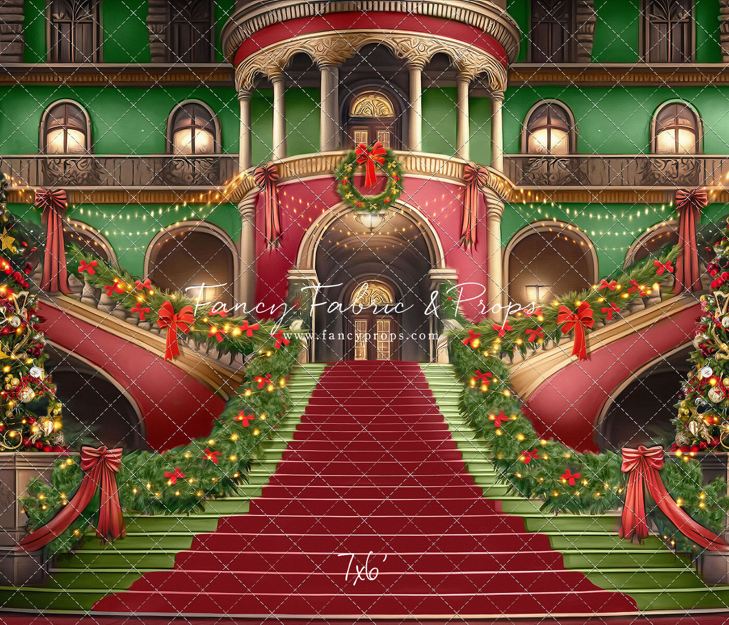 Merry Mansion- Red Rug - with Sweep Option