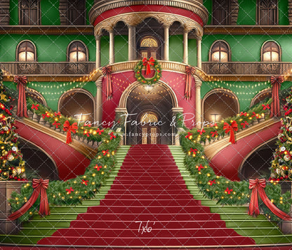 Merry Mansion- Red Rug - with Sweep Option