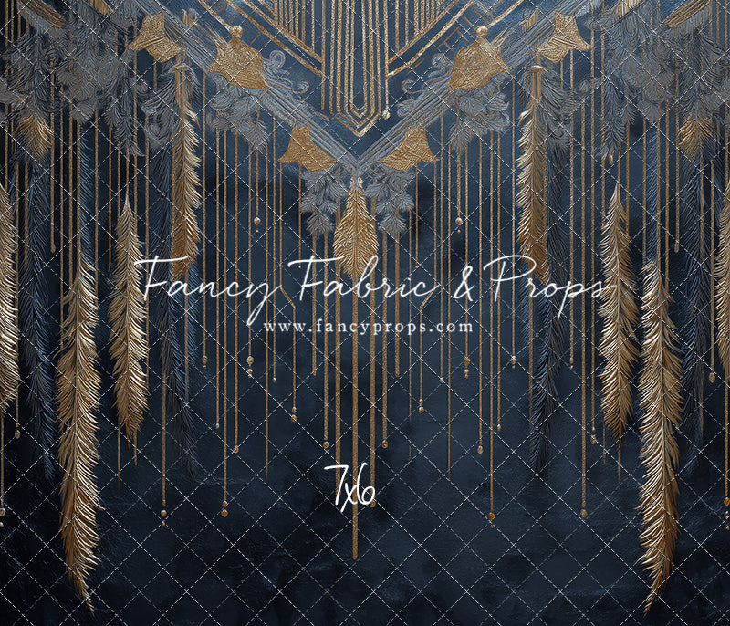 Midnight Feather Cascade - With Sweep Option