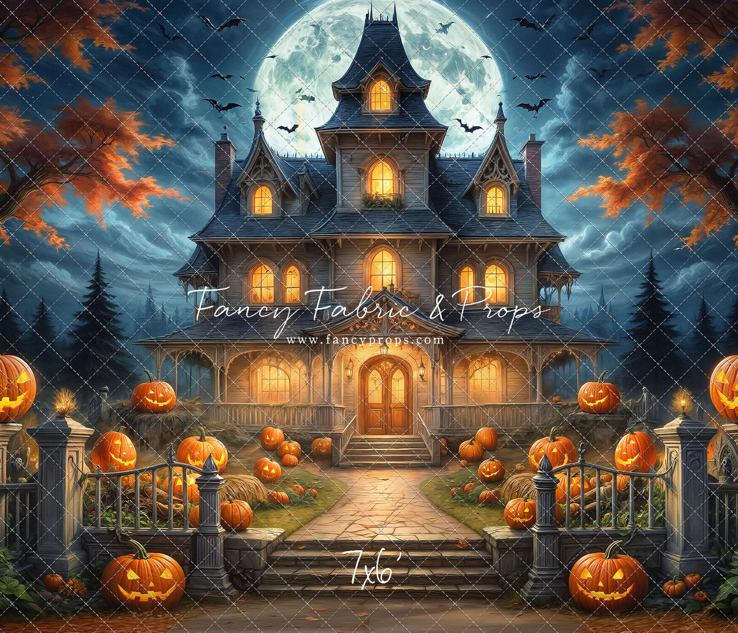 Moonlit Jack-O-Lantern Estate - With Sweep Option