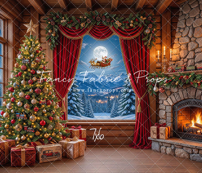 Mountain Sleigh View - with Sweep Option