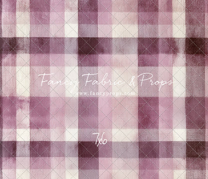 Mulberry Plaid - With Sweep Option