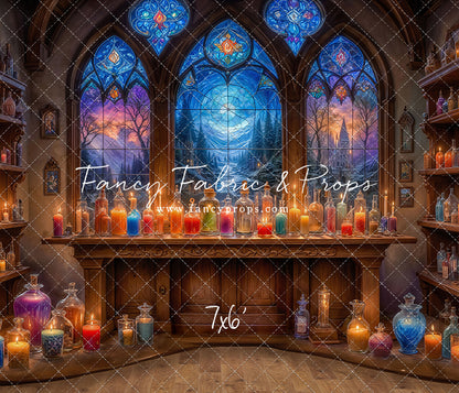 Mystic Potion Emporium - Wood Floor - With Sweep Option