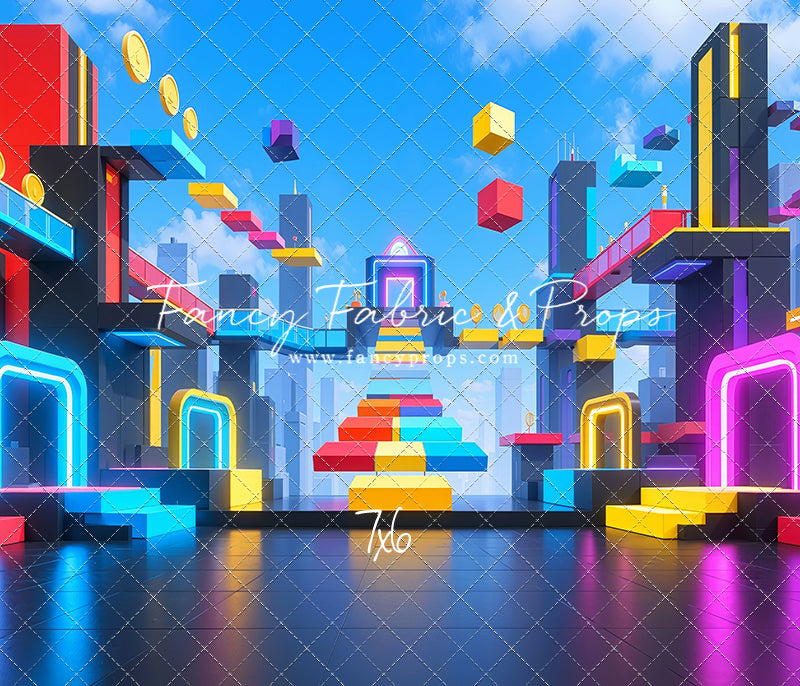 Neon Obby City - With Sweep Option