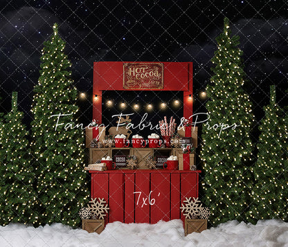 Nighttime Cocoa Stand - with Lights