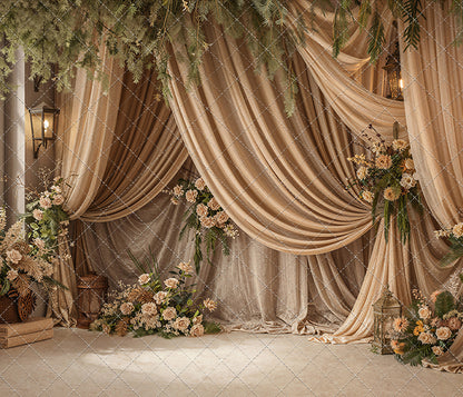 Olive Grove Drapes - With Sweep Option