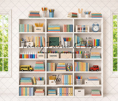 Pastel Classroom Bookshelf - With Sweep Option