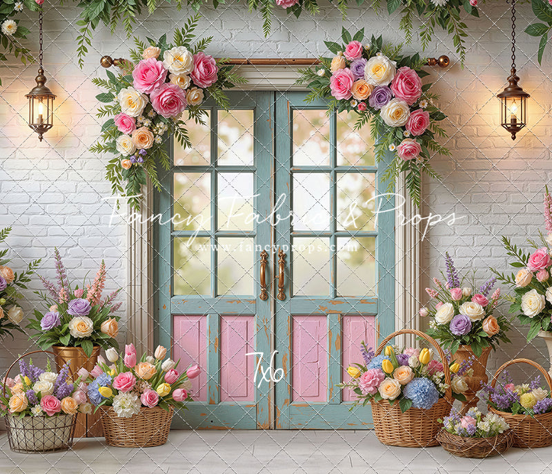 Pastel Garden Doors - With Sweep Option