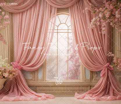 Pink Blossom Parlor - With Sweep Option