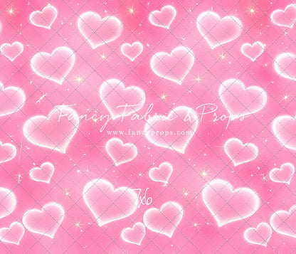 Pink Puffy Hearts - With Sweep Option