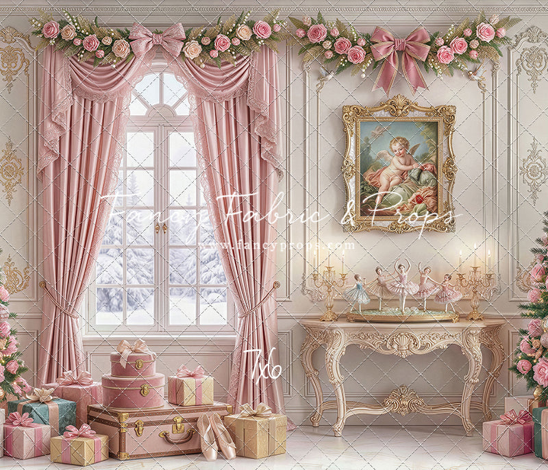 Pink Velvet Christmas - with Sweep Option