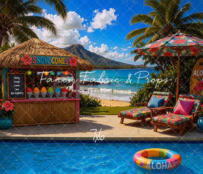 Poolside Snowcones - With Sweep Option