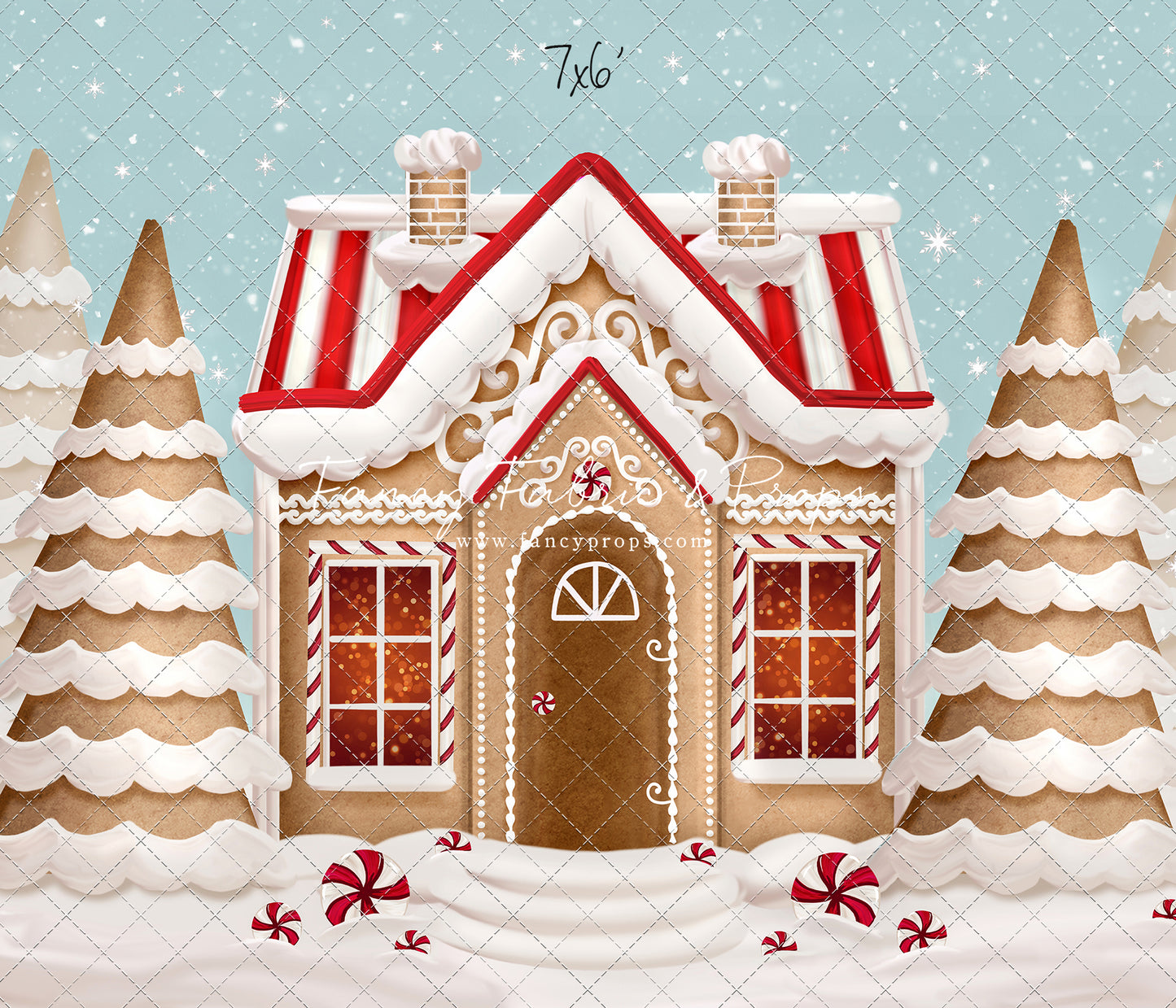 Pretty Peppermint Gingerbread House