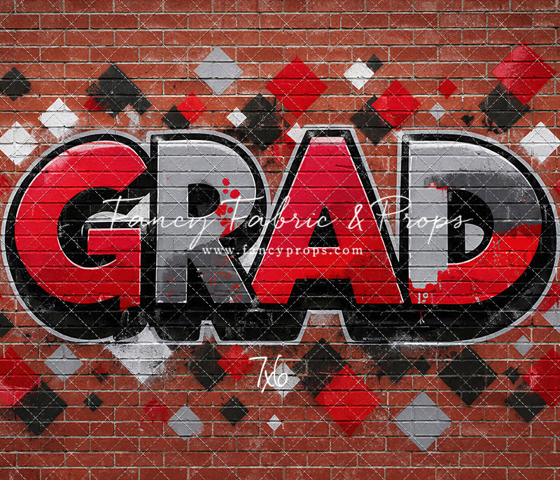 Red, Black & Gray Grad - With Sweep Option