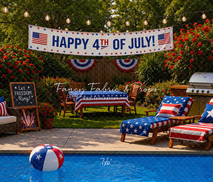 Red, White & Poolside Nights - With Sweep Option