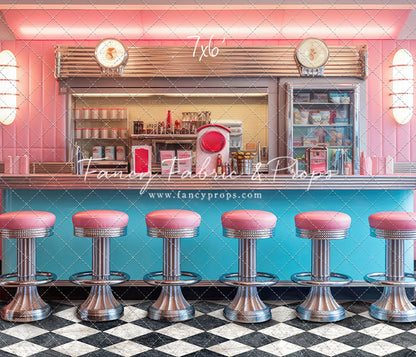 Rockin Retro Pastel Diner - With Sweep Option