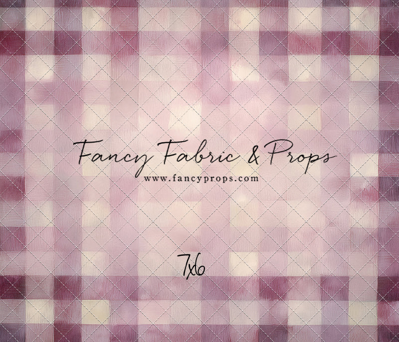 Rose Quartz Plaid - With Sweep Option