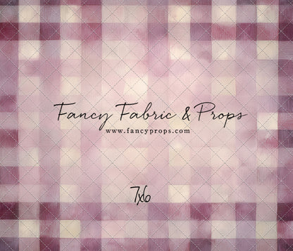 Rose Quartz Plaid - With Sweep Option