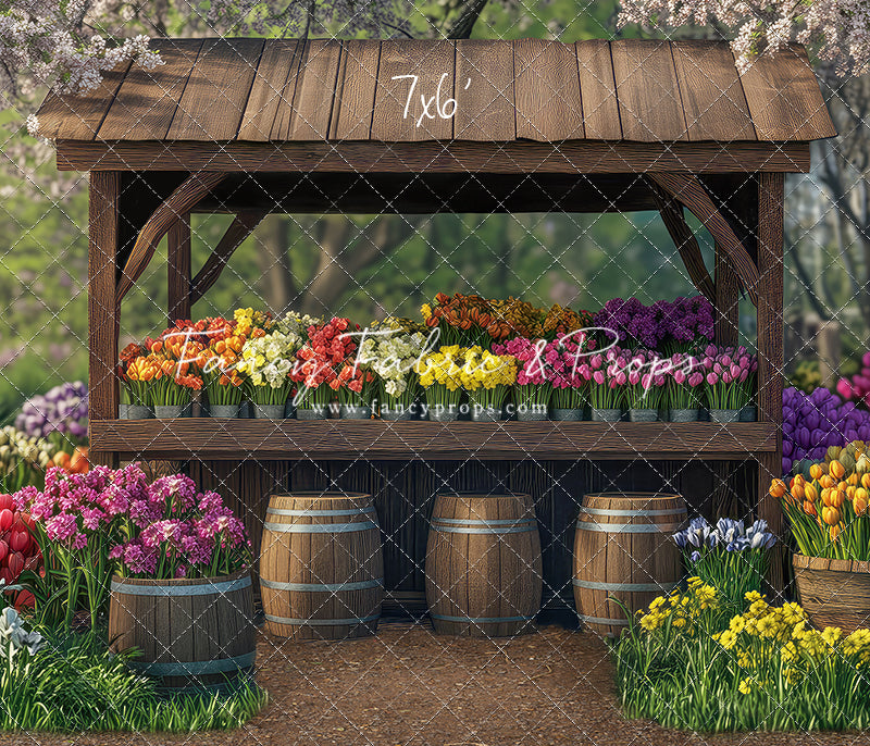 Rustic Spring Flower Stand - With Sweep Option