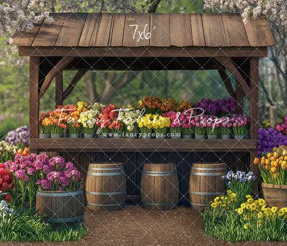 Rustic Spring Flower Stand - With Sweep Option