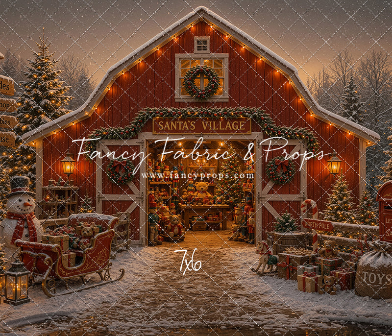 Santa's Village Barn - with Sweep Option