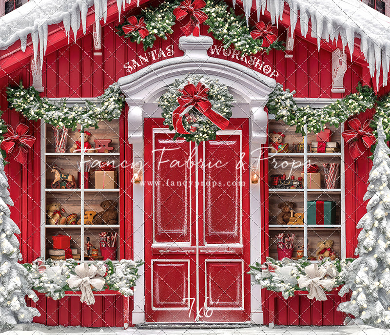 Santa's North Pole Village Workshop - With Sweep Option