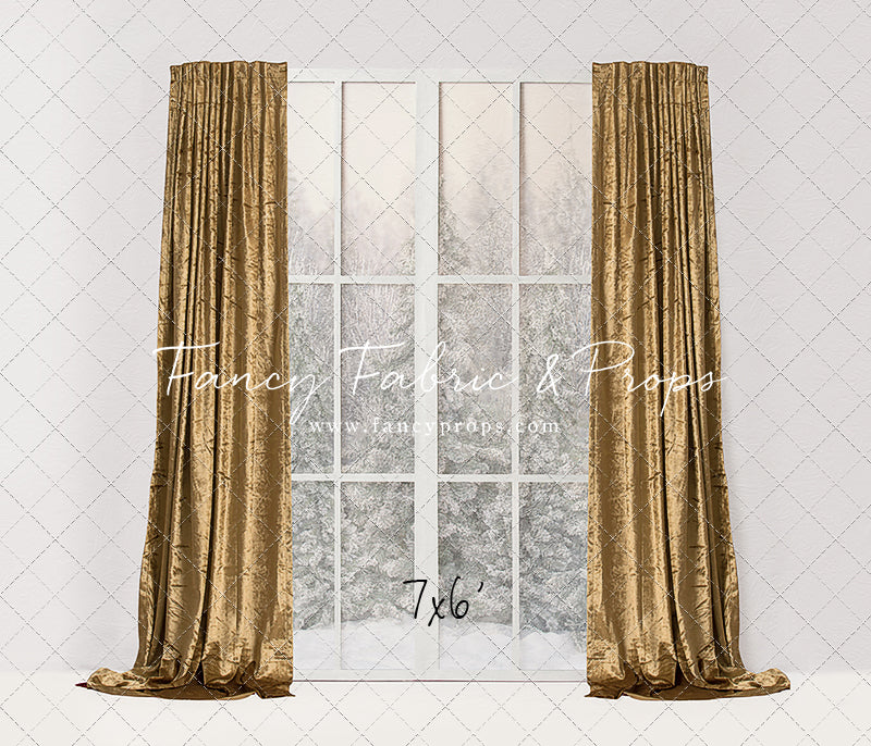 Simple Christmas Mantle Window