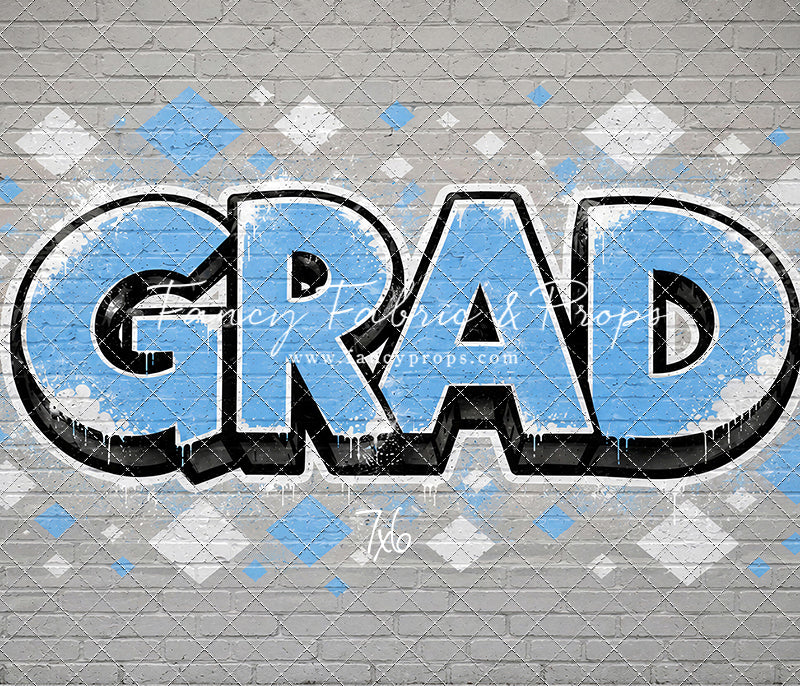 Sky & White Grad - With Sweep Option