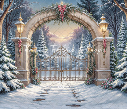 Snowfall At The Estate - with Sweep Option