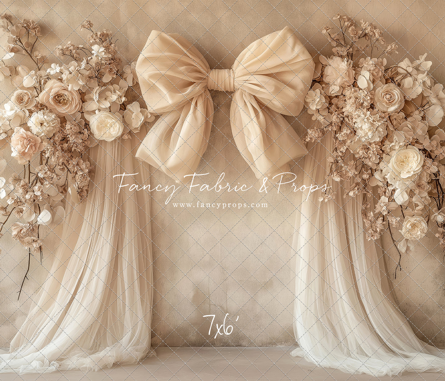 Soft Bow & Tulle - With Sweep Option