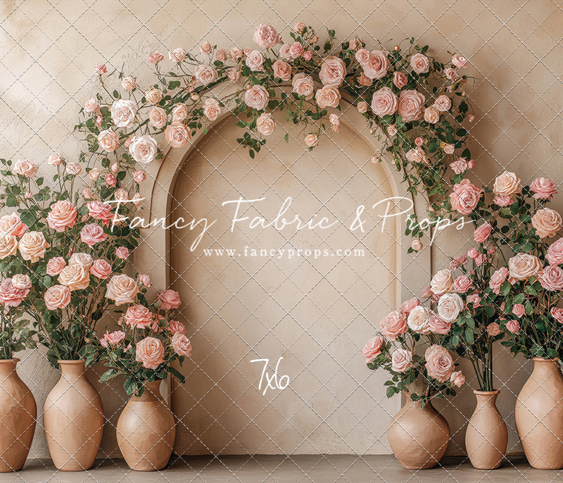 Soft Rose Arch - With Sweep Option