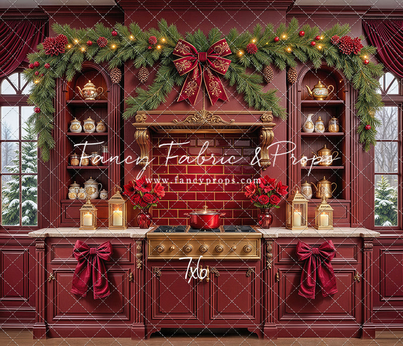 Sophisticated Scarlet Kitchen - With Sweep Option