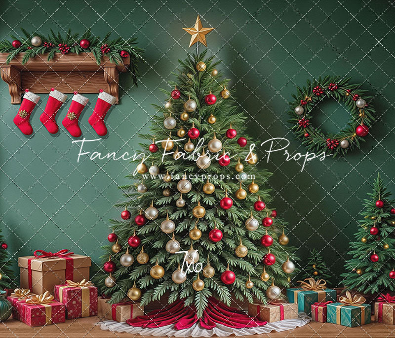 Stockings & Spruce - with Sweep Option