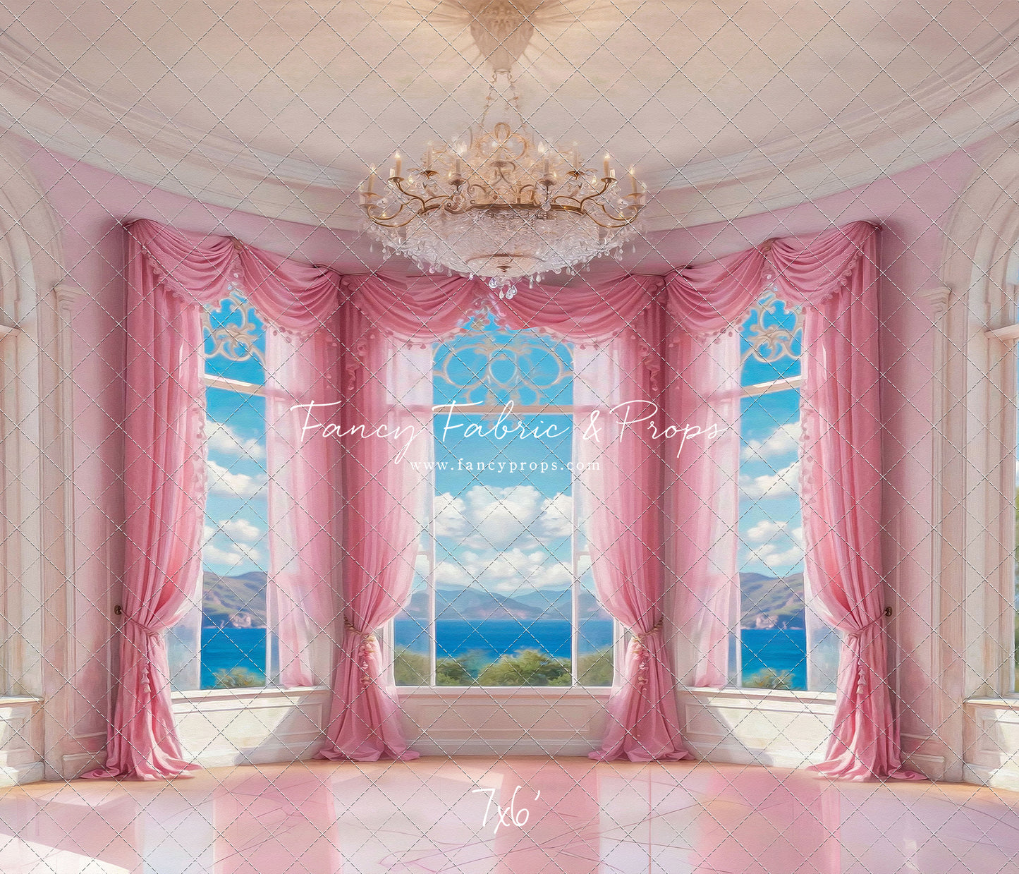 Summer Season Victorian Window - Marble Floor - With Sweep Option