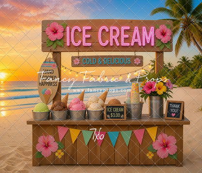 Sunset Ice Cream Stand - With Sweep Option