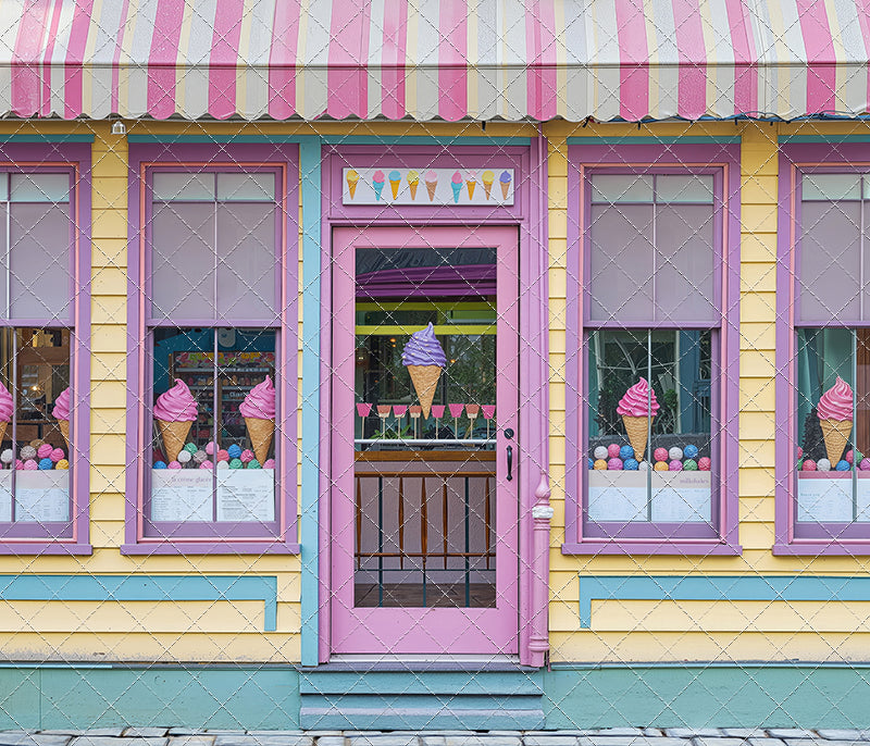 Sweet Summer Ice Cream Shop - With Sweep Option