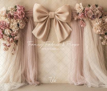 Velvet Blossom Bow Arch - With Sweep Option