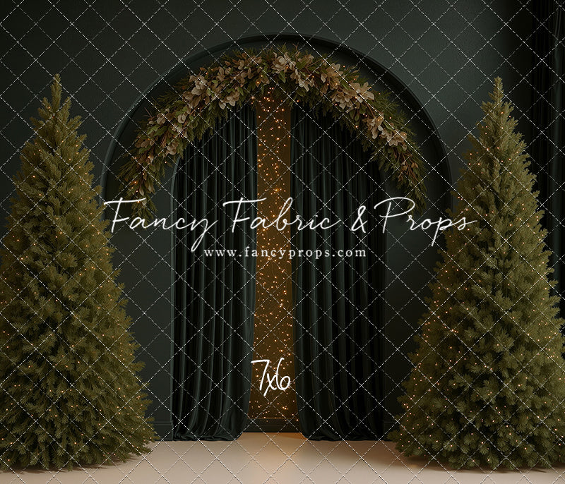 Velvet Christmas Arch - With Sweep Option