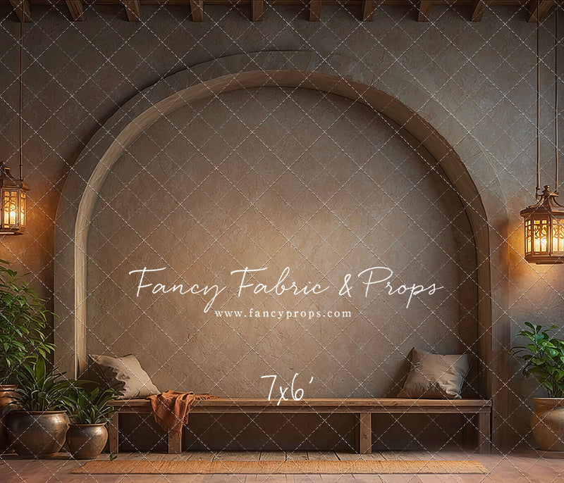 Warm Amber Archway - With Bench - With Sweep Option