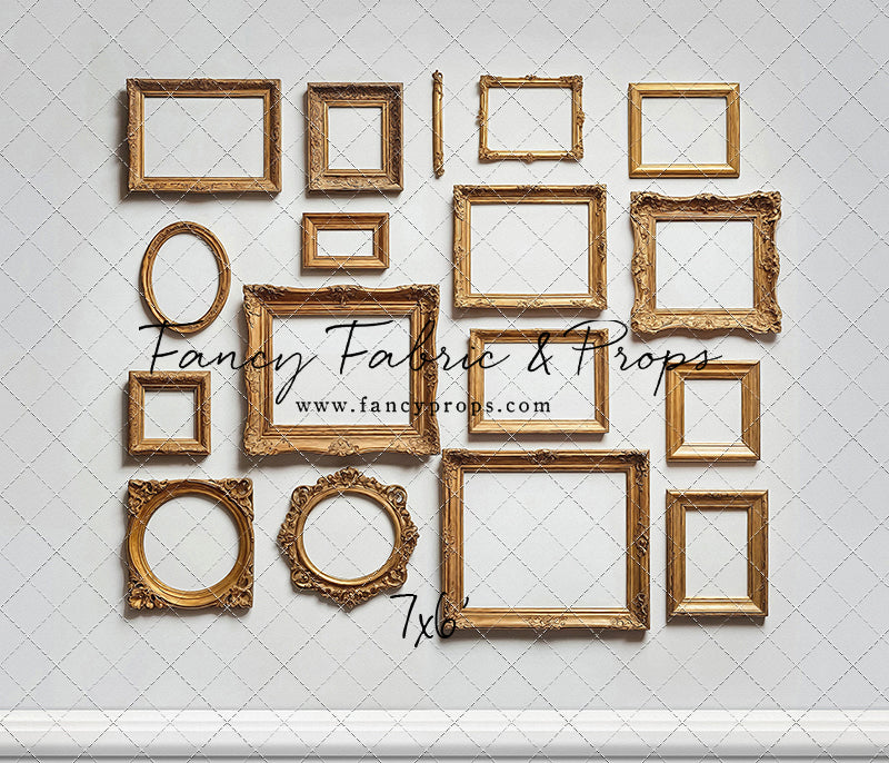 White Frame Wall - White Floor - With Sweep Option