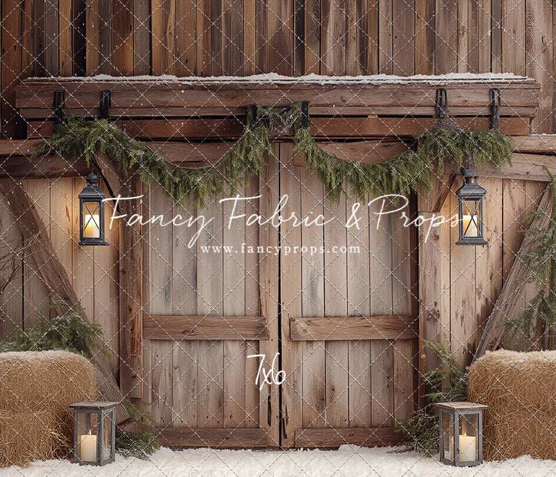 Winter Barn Entry - with Sweep Option