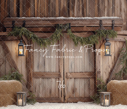 Winter Barn Entry - with Sweep Option