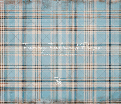 Winter Sky Gingham - With Sweep Option