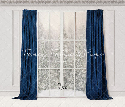 Winter Window Blue