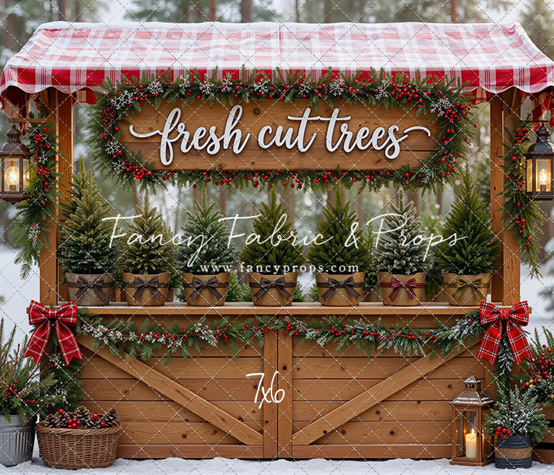 Winter Woods Tree Market - With Sweep Option