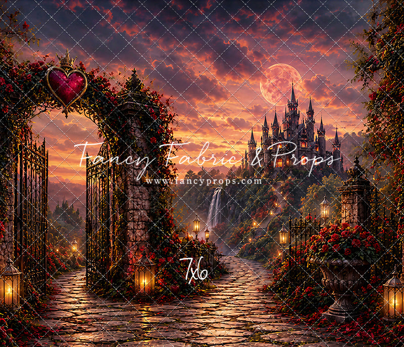 Crimson Moonlit Castle - With Sweep Option