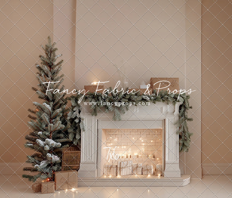 Evergreen & Ivory Mantle - With Sweep Option