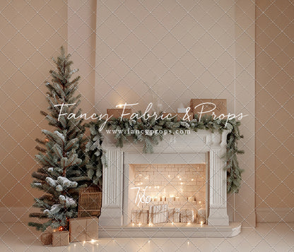 Evergreen & Ivory Mantle - With Sweep Option